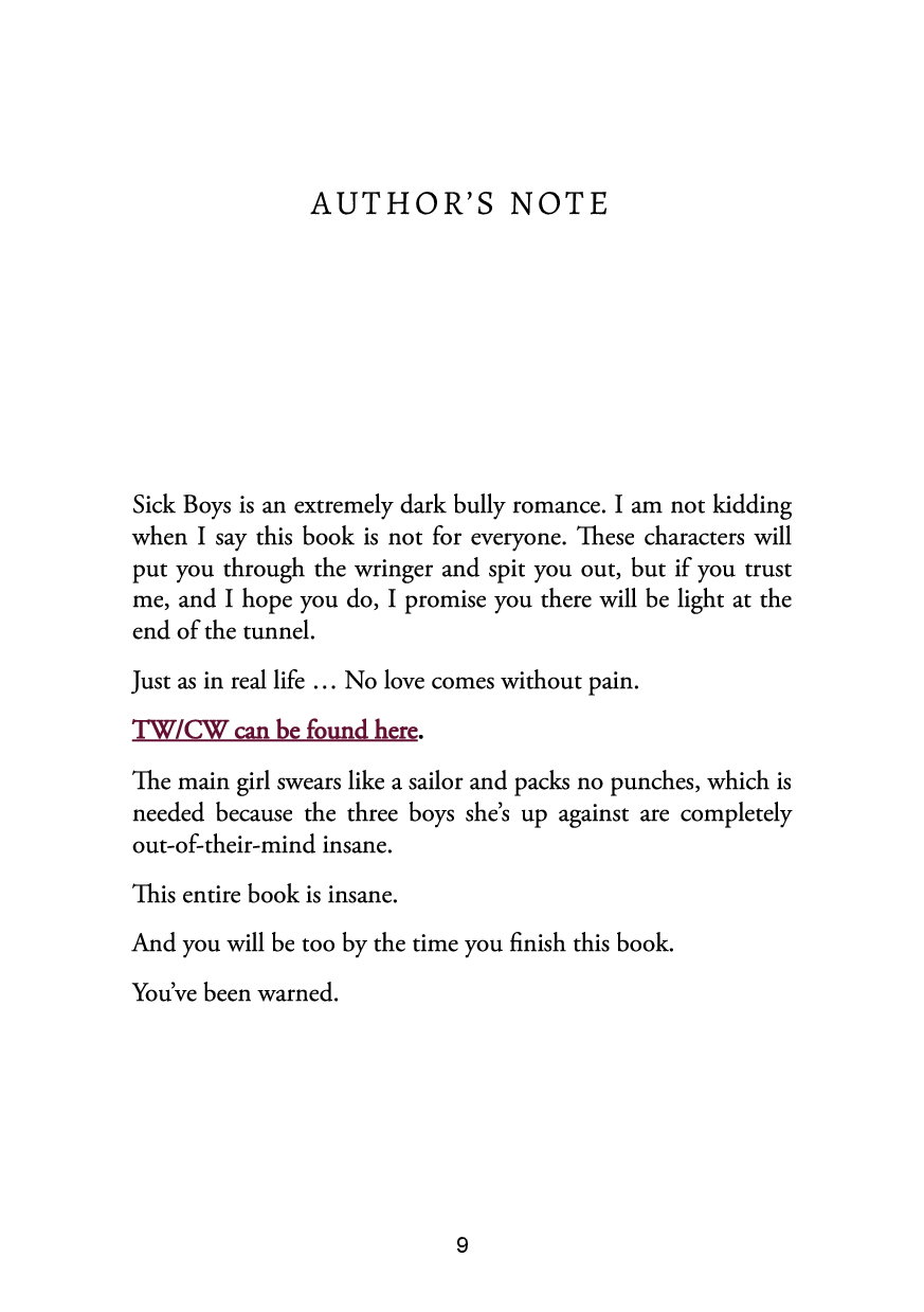 Picture of Sick Boys (Spine Ridge University #1) by Clarissa Wild | Premium Paper | Matte Cover Novel