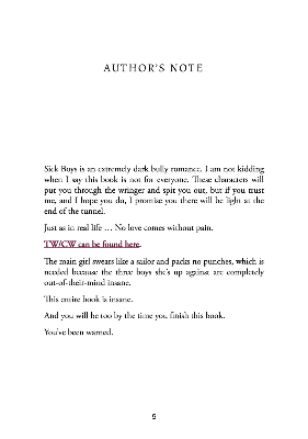 Picture of Sick Boys (Spine Ridge University #1) by Clarissa Wild | Premium Paper | Matte Cover Novel