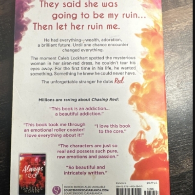 Picture of Chasing Red ( Chasing Red #1 ) ( Book by Isabelle Ronin ) ( Premium Print and Matte Lamination ) Novel