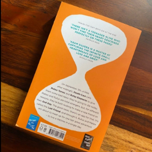 Picture of They Both Die at the End ( Death-Cast #1 ) ( Book by Adam Silvera ) ( Premium Paper and Matte Cover ) Novel