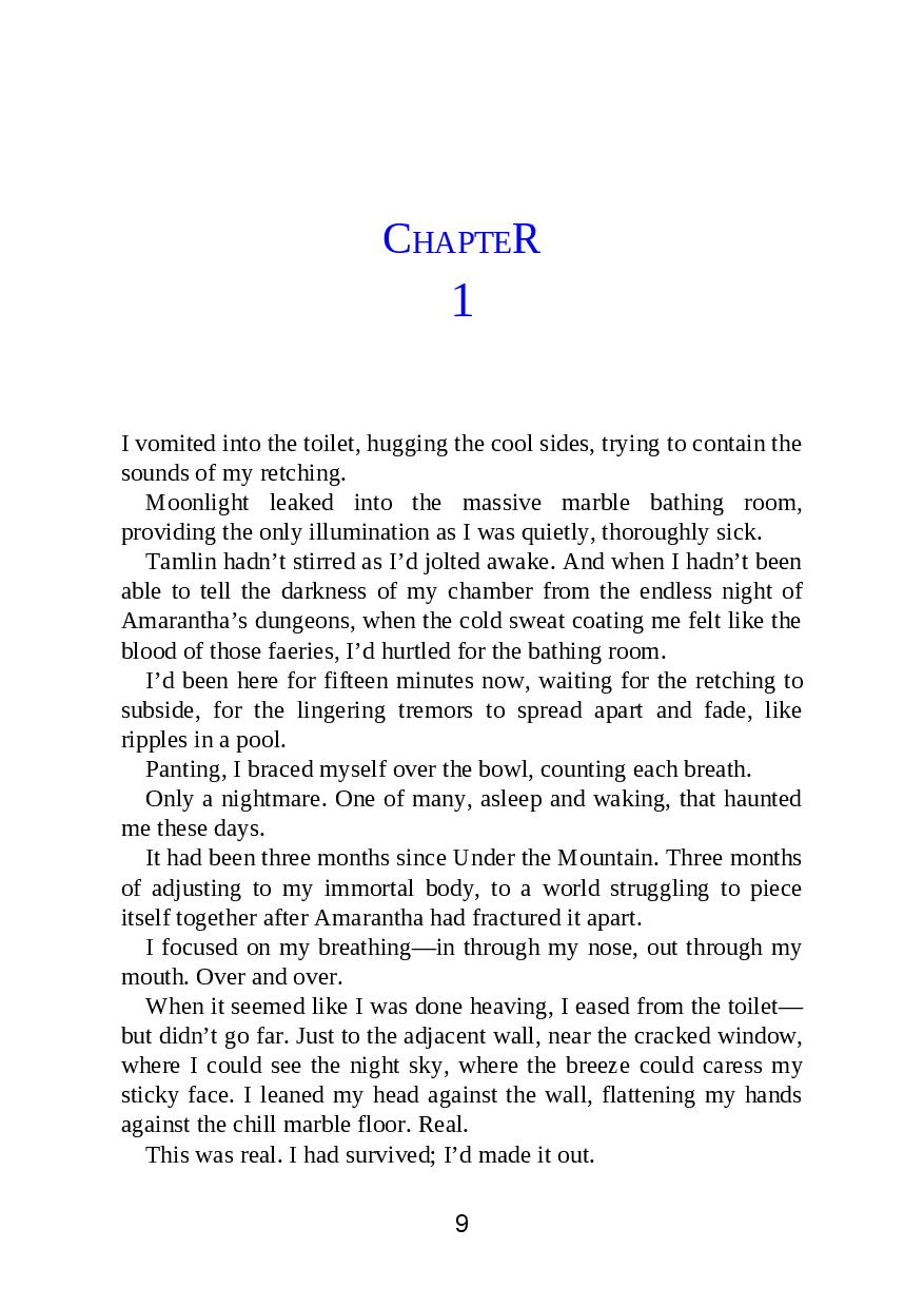 Picture of A Court of Mist and Fury ( A Court of Thorns and Roses #2 ) by Sarah J. Maas ( Premium Paper and Matte Cover ) Novel