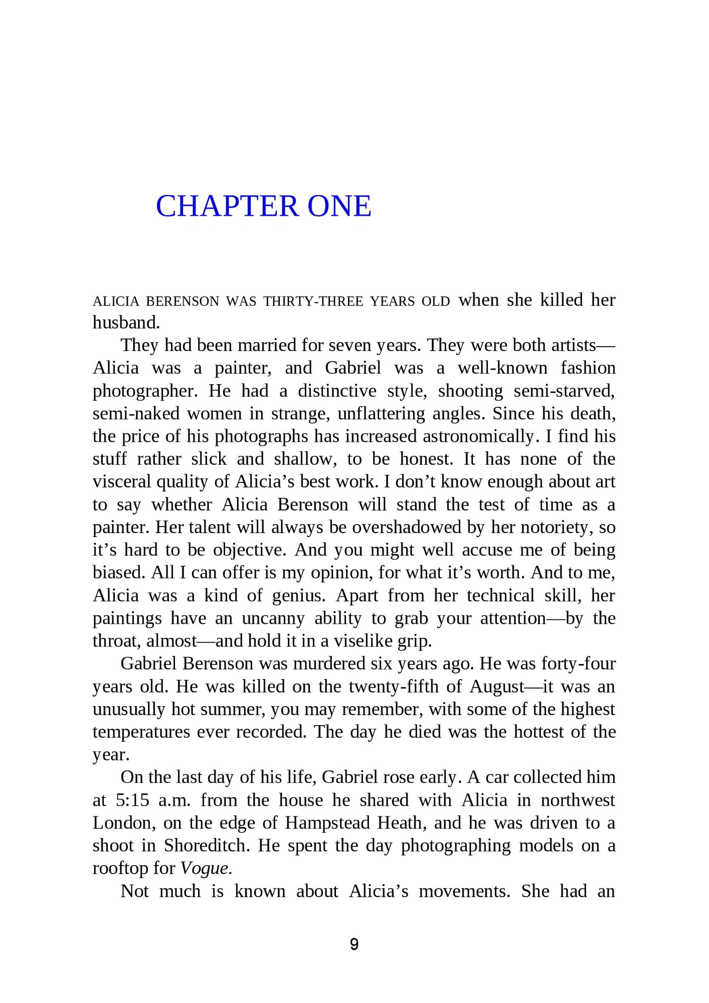 Picture of The Silent Patient by Alex Michaelides ( Premium paperand Matte cover ) Novel