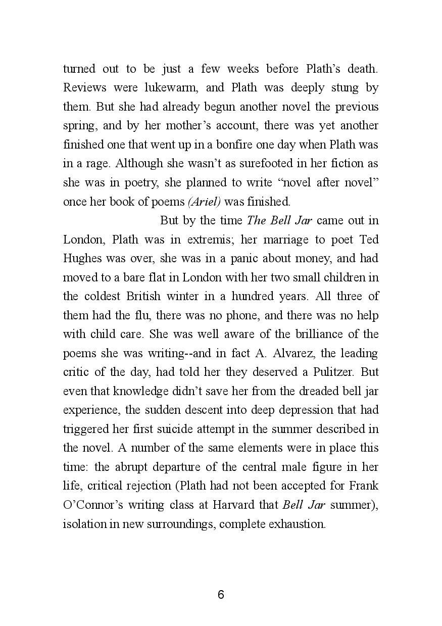 Picture of The Bell Jar ( Book by Sylvia Plath ) ( Premium Paper and Matte Cover ) Novel