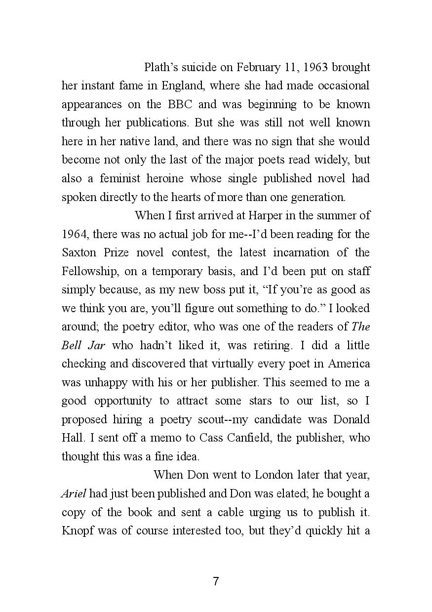 Picture of The Bell Jar ( Book by Sylvia Plath ) ( Premium Paper and Matte Cover ) Novel