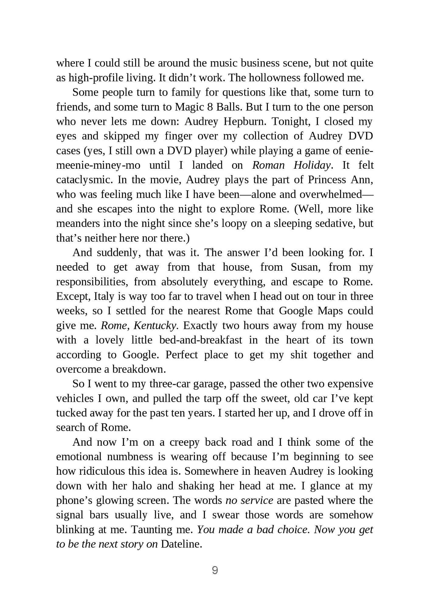 Picture of When in Rome by Sarah Adams ( Premium Paper and Matte Covers ) Novel