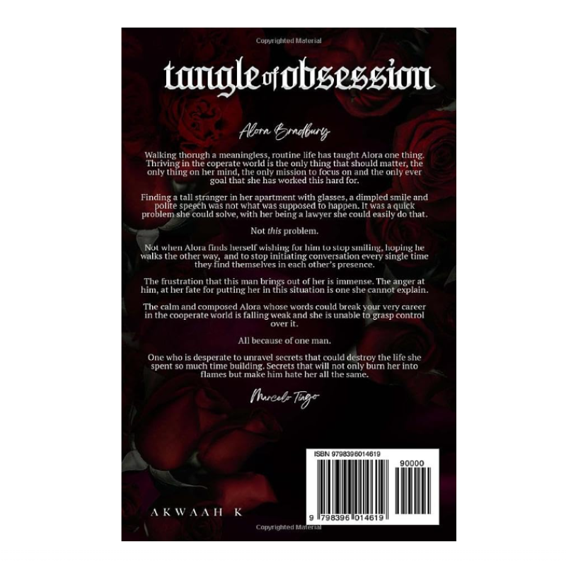 Picture of Tangle of Obsession by Akwaah K. ( Premium Paper and Matte Cover ) Novel