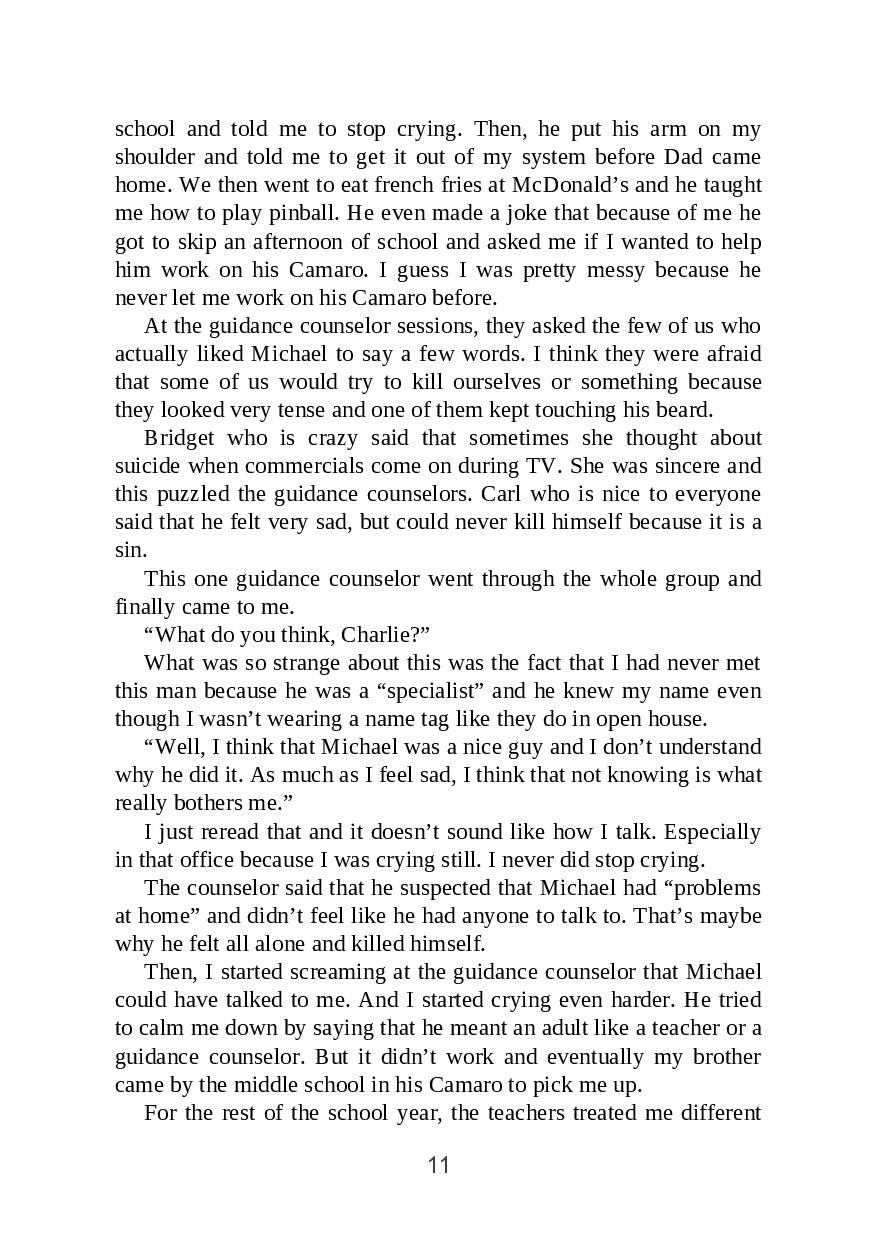 Picture of The Perks of Being a Wallflower by Stephen Chbosky ( Premium Paper and Matte Cover ) Novel