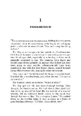 Picture of The Mortal Instruments #1 City of Bones by Cassandra Clare Novel