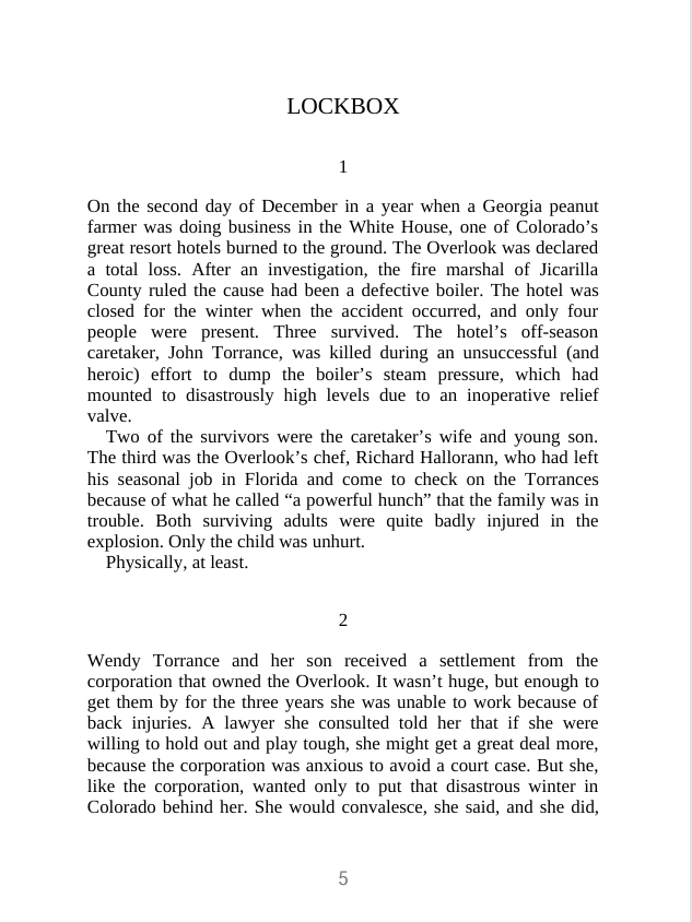 Picture of Doctor Sleep by Stephen King ( Premium Paper and Matte Cover ) Novel