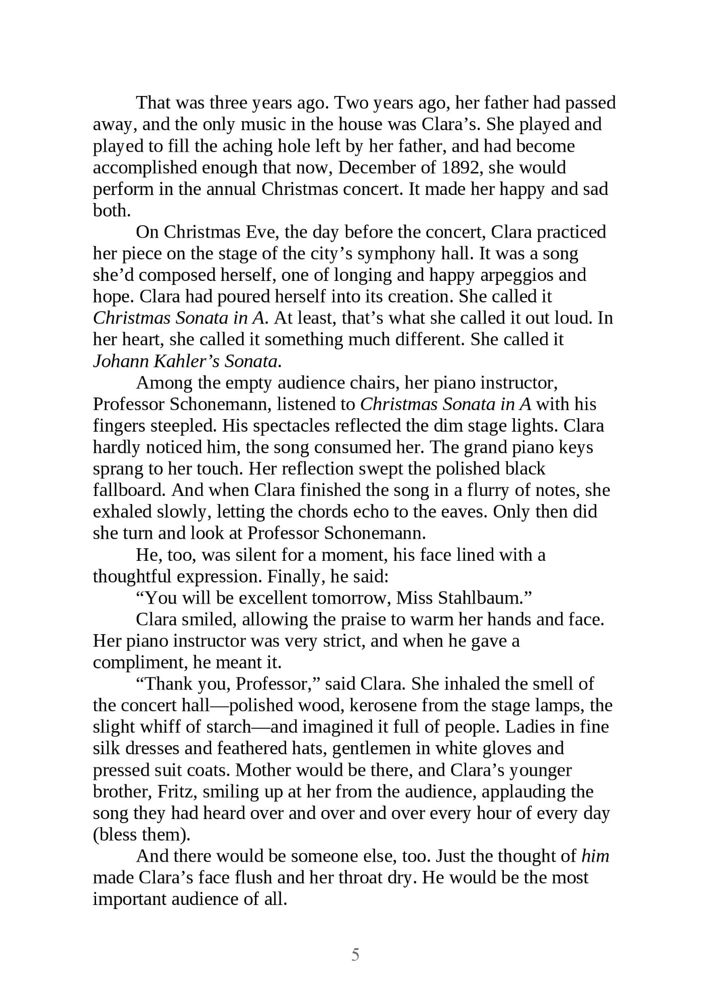 Picture of The Enchanted Sonata by Heather Dixon Wallwork ( Premium Paper and Matte Covers ) Novel