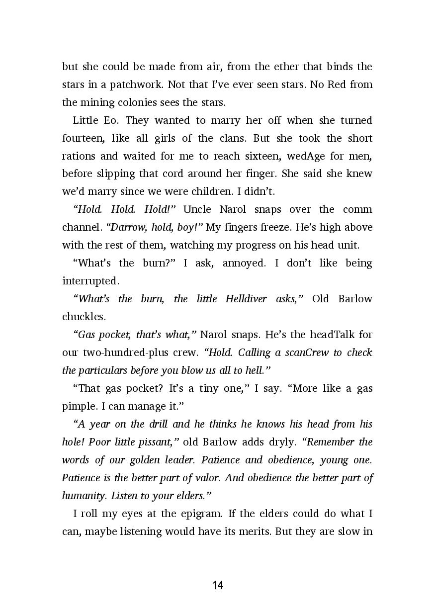 Picture of Red Rising ( Red Rising Saga #1 ) by Pierce Brown ( Premium Paper and Matte Cover ) Novel