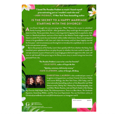Picture of The Paradise Problem by Christina Lauren ( Premium Paper and Matte Cover ) Novel