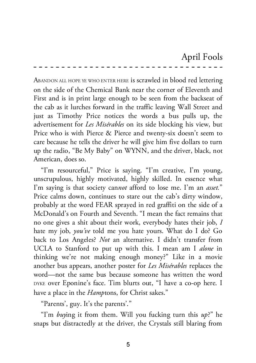 Picture of American Psycho ( Book by Bret Easton Ellis ) ( Premium Paper and Matte Cover ) Novel