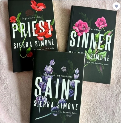 Picture of Priest Trilogy (Priest, Sinner & Saint) Books by Sierra Simone (Premium Paper & Matte Cover) Novel