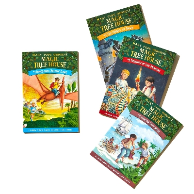 Picture of Magic Tree House Boxed Set, Books 1-4: Dinosaurs Before Dark, The Knight at Dawn, Mummies in the Morning, and Pirates Past Noon Paperback