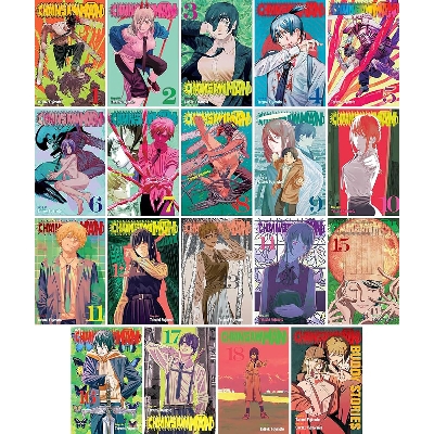 Picture of Chainsaw Man SET Volume (1-18) | Premium Quality Paperback Manga | MANGA Book gardan