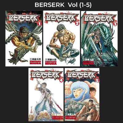 Picture of Berserk SET Volume (1-5) | Premium Quality Paperback Manga | MANGA Book gardan