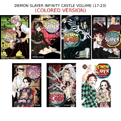 Picture of DEMON SLAYER (COLORED) INFINITY CASTLE SET (VOLUME 17-23) | PREMIUM QUALITY MANGA | MANGA Book gardan
