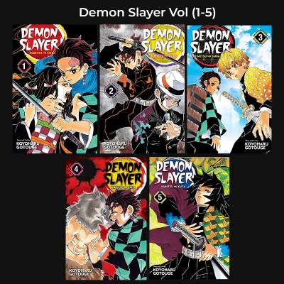 Picture of DEMON SLAYER SET (VOLUME 1-5) | PREMIUM QUALITY MANGA | MANGA Book gardan