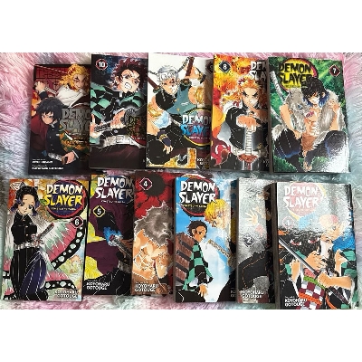 Picture of DEMON SLAYER SET VOL.(1-10),PAPERBACK | MANGA Book gardan