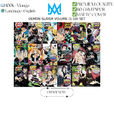 Picture of DEMON SLAYER SET (VOLUME 1-18) | PREMIUM QUALITY MANGA | MANGA Book gardan
