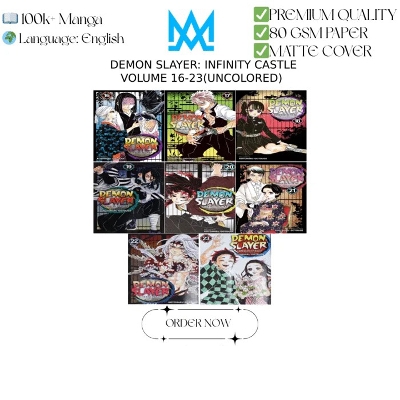Picture of DEMON SLAYER INFINITY CASTLE SET (VOLUME 16-23) | PREMIUM QUALITY MANGA | MANGA Book gardan