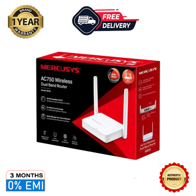 Picture of Mercusys MR20 AC750 Wireless Dual Band Wi-Fi Router | 750 Speed Multi-Mode | 2 High Gain External Antennas | IPTV and IPv6 Supported