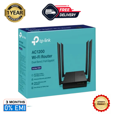 Picture of TP-Link Archer C64 AC1200 Wireless MU-MIMO Gigabit WiFi Router