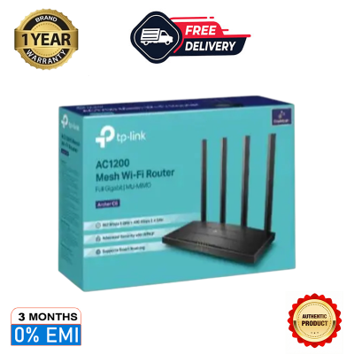 Picture of TP-Link Archer C6 V4 - Supports 802.11 AC Standard - Simultaneous 2.4GHz 400 Mbps - MU-MIMO Dual WiFi Router