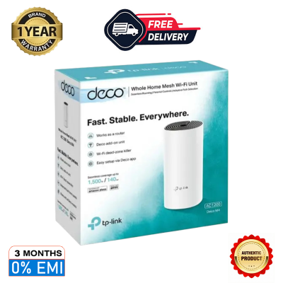 Picture of TP-Link Deco M4 AC1200 Whole Home Mesh Wi-Fi System 1 Pack - Covers up to 2,000 Square Feet