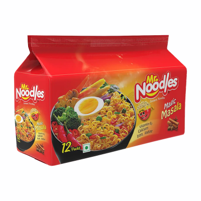 Picture of Mr. Noodles Magic Masala Flavor 12 pcs Family Pack (62gm x 12pcs)
