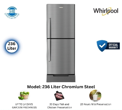 Picture of WHIRLPOOL 236 Liter Refrigerator FreshMagic Pro Chromium Steel