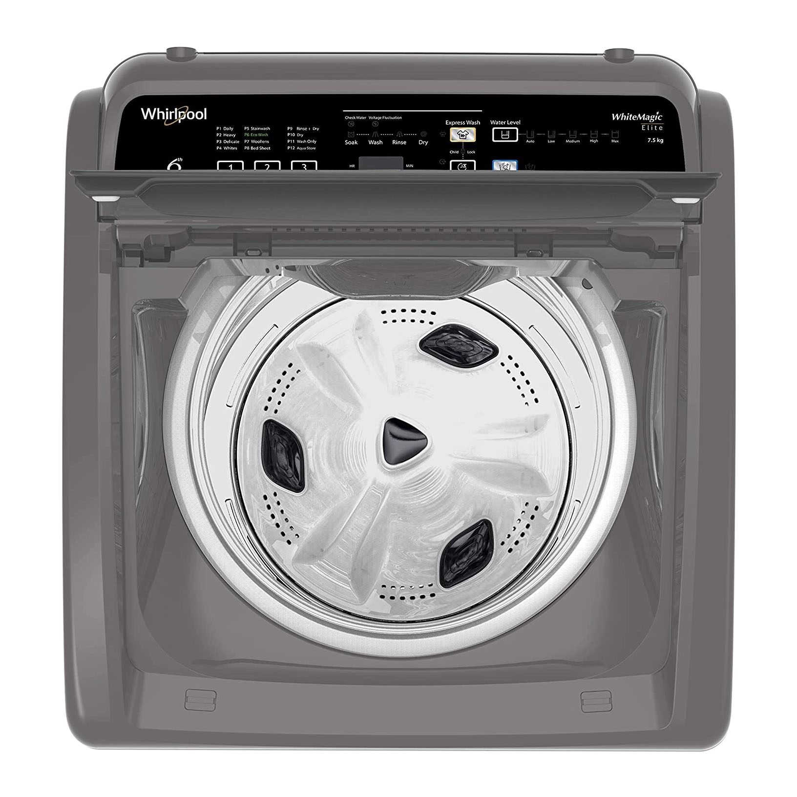 Picture of WHIRLPOOL 7.5 KG Washing Machine Whitemagic Elite Grey BD