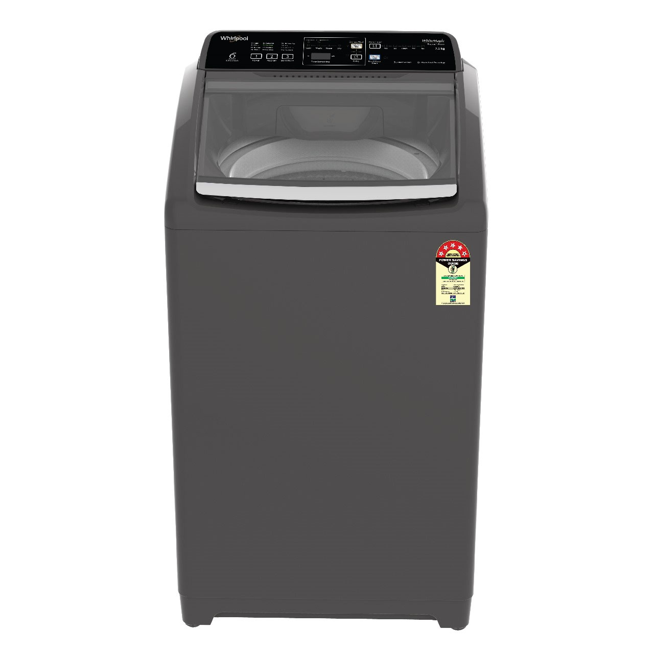 Picture of WHIRLPOOL 7.5 KG Top Loading Washing Machine With Built-in Heater | WM ROYAL PLUS 7.5 (H) GREY 5YMW
