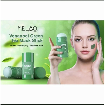 Picture of MELAO Green-Tea-Mask Stick Nourish Skin Organic Clay Mask Stick Oil Control Moisturizinge Brighteninge Detoxifying Acne Remover