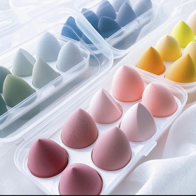 Picture of 4Pcs/Set Color Beauty Egg Set Makeup Egg Sponge Powder Gourd Puff Water - Beauty Blender
