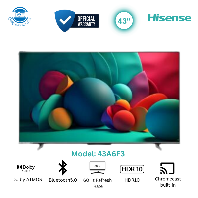 Picture of HISENSE 43″ Bezelless Smart LED TV | 43A6F3