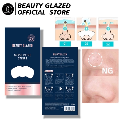 Picture of Beauty Glazed Nose Pore Strips Blackhead Acne Nose Patch To Remove Skin Care Beauty Nose Pore Strips -10 peace
