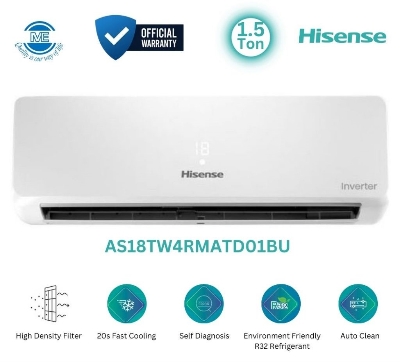 Picture of HISENSE 1.5 Ton Full DC Inverter AC With Self Diagnosis | AS18TW4RMATD01BU