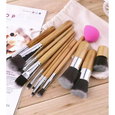 Picture of Professional Bamboo Makeup Brush Set of 11 piece