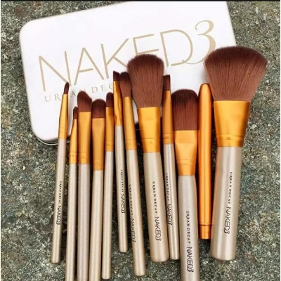 Picture of Naked3 12 Pieces Make Up Brush Set - Makeup Combo Set - Makeup Combo Set