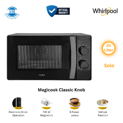 Picture of WHIRLPOOL 20 Liter Microwave Oven Magicook Classic Knob Black