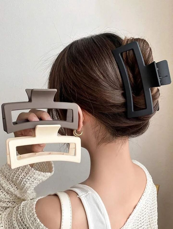 Picture of 4 pcs Korean Claw Clip Shaggy Hair Clips Hairpin Female Hair Accessories Women's Hair Clips Hair Clips Ponytail Hairpin