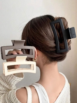 Picture of 4 pcs Korean Claw Clip Shaggy Hair Clips Hairpin Female Hair Accessories Women's Hair Clips Hair Clips Ponytail Hairpin