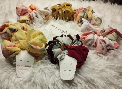 Picture of 10 Piece Silk Print Scienties For Girls