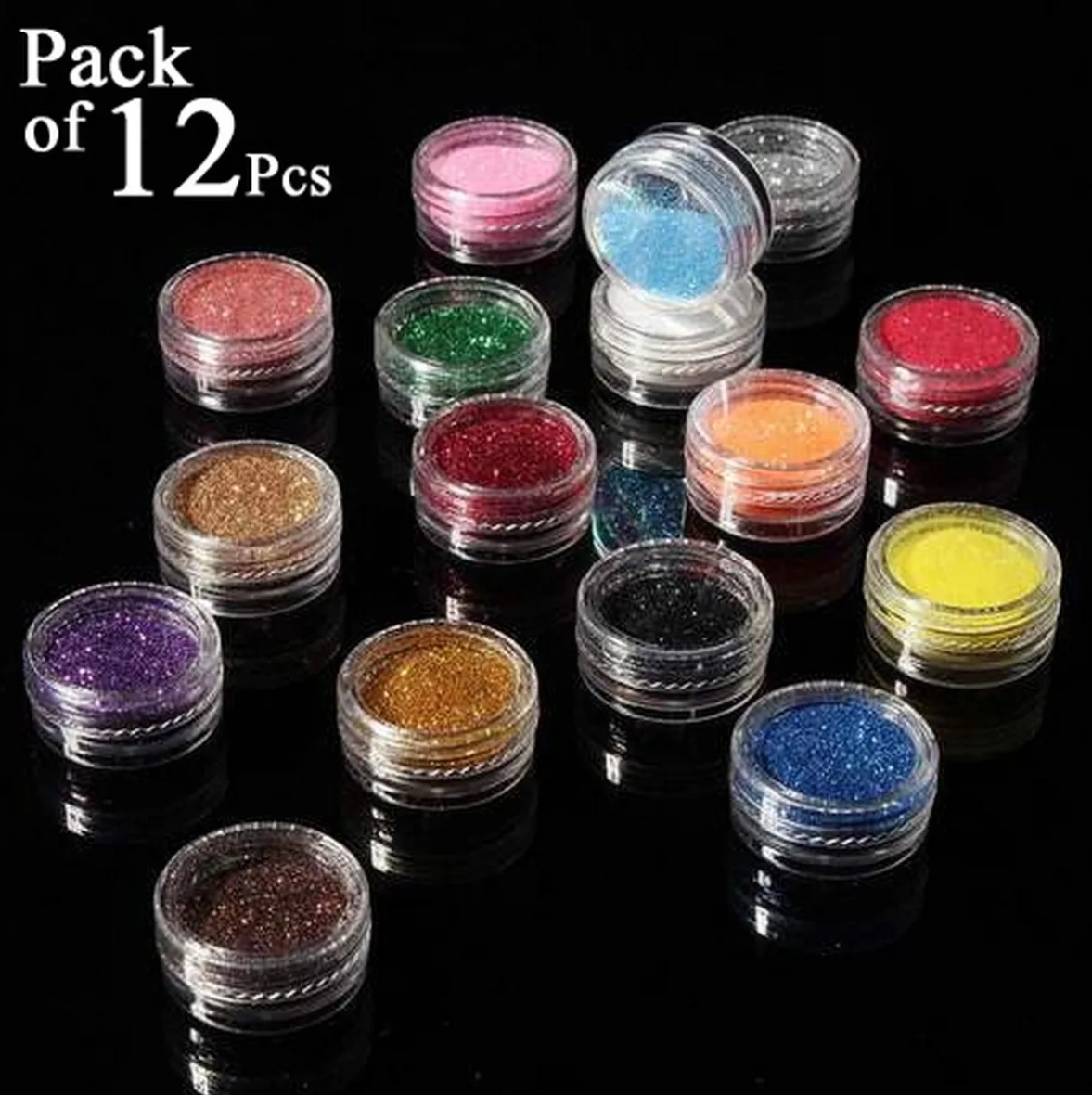 Picture of MUA Glitter Eyeshadow 12pcs set - eyeshadow palette