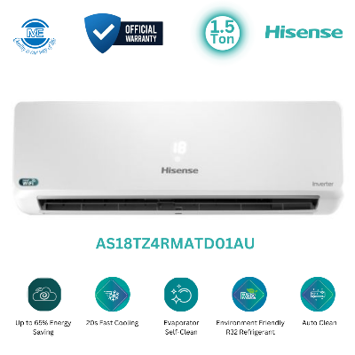 Picture of HISENSE 1.5 Ton DC Inverter AC With WiFi | AS18TZ4RMATD01AU