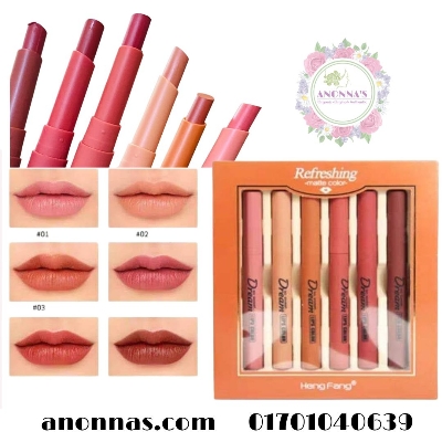 Picture of HengFang Dream Color  Matte Lipstick 6 Pcs Set