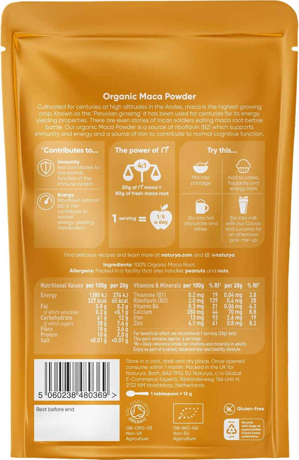 Picture of Naturya Organic Maca Powder 3 paket combo - 300 gm