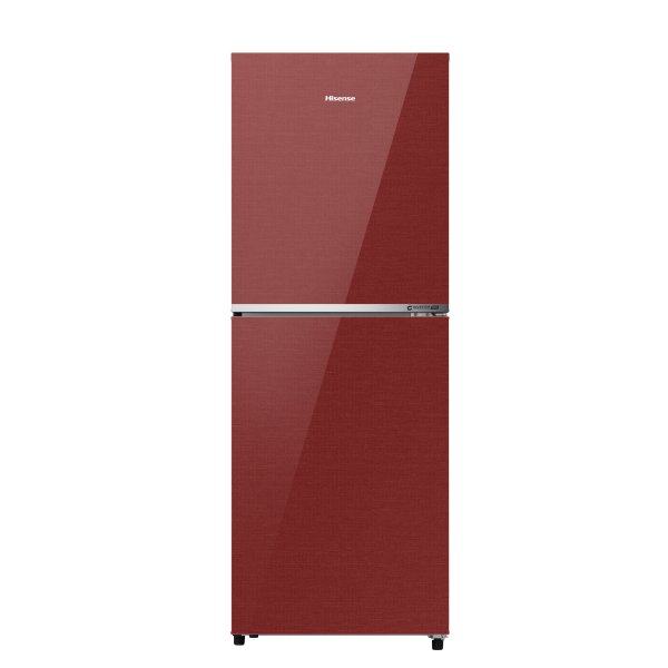 Picture of HISENSE 238 Liter TMF Glass Door Inverter Refrigerator Cherry Red | RT1G236NACR/BD3